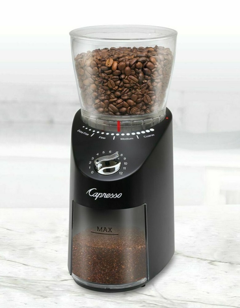 Capresso Infinity Plus Conical Burr Coffee Grinder - Black