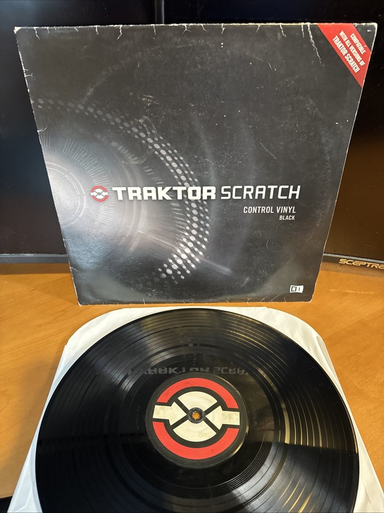 TRAKTOR SCRATCH CONTROL VINYL MK2 BLACK Native Instruments B5 EX