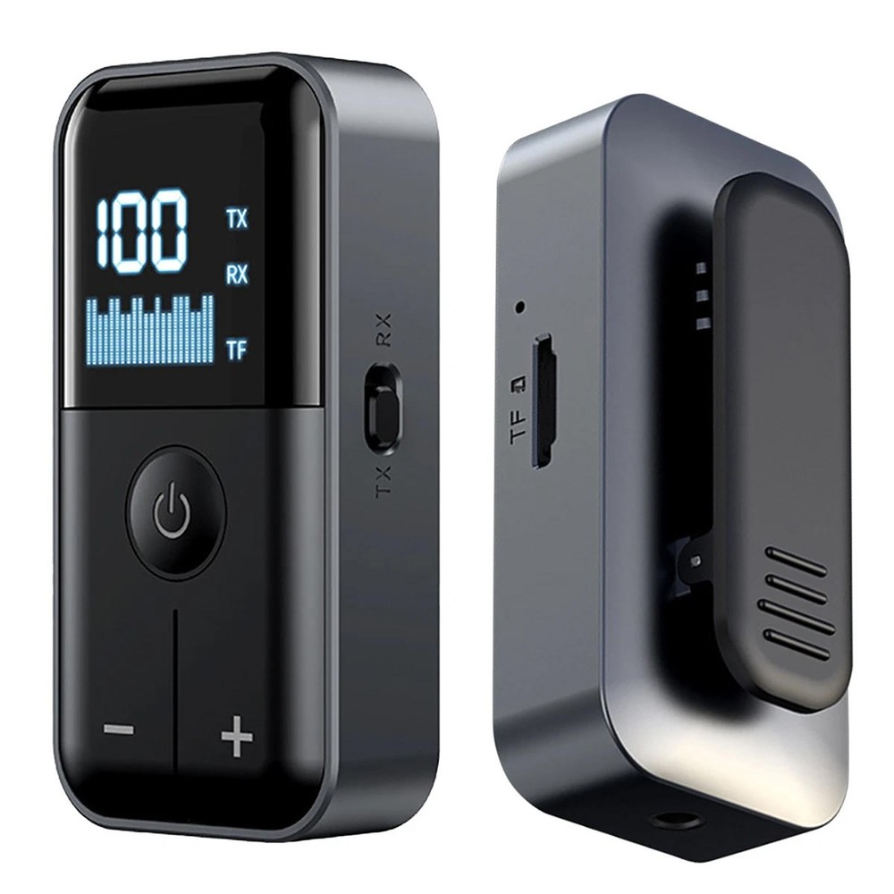 Bluetooth 5.4 Audio Adapter Wireless Receiver Transmitter with TF Card Playback