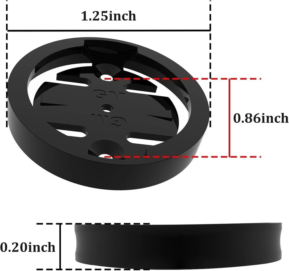 Bike Mount for Garmin - [4-Pack] Replacement Adapter Insert Compatible with Garm