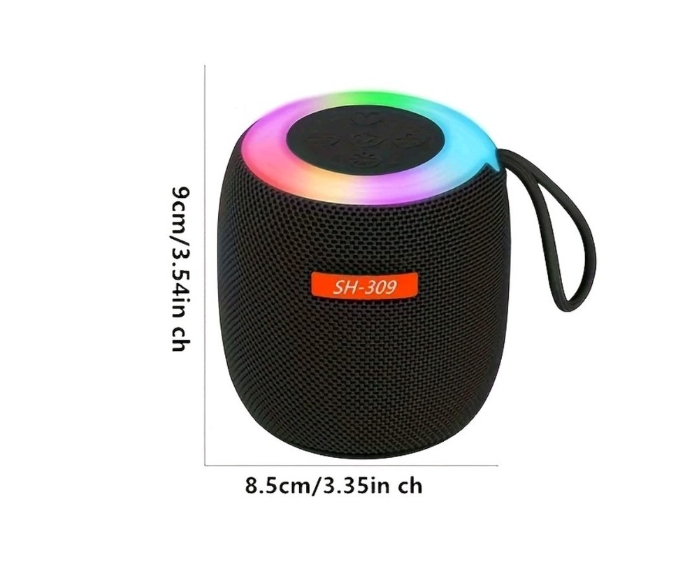 Wireless Speaker Portable Bluetooth Speaker with RGB Lights