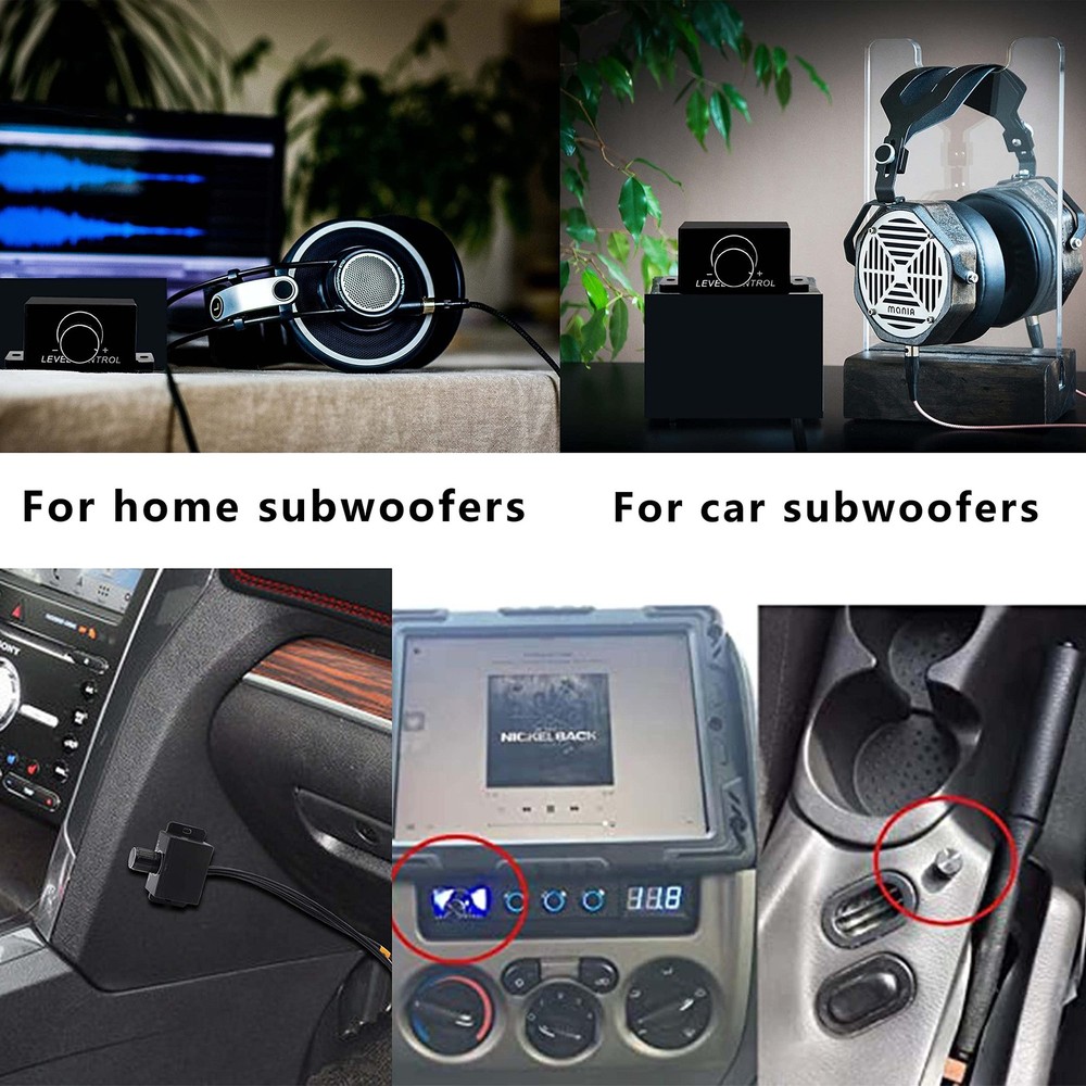 XMSJSIY Universal RCA Level Controller Car Audio Amplifier Audio...