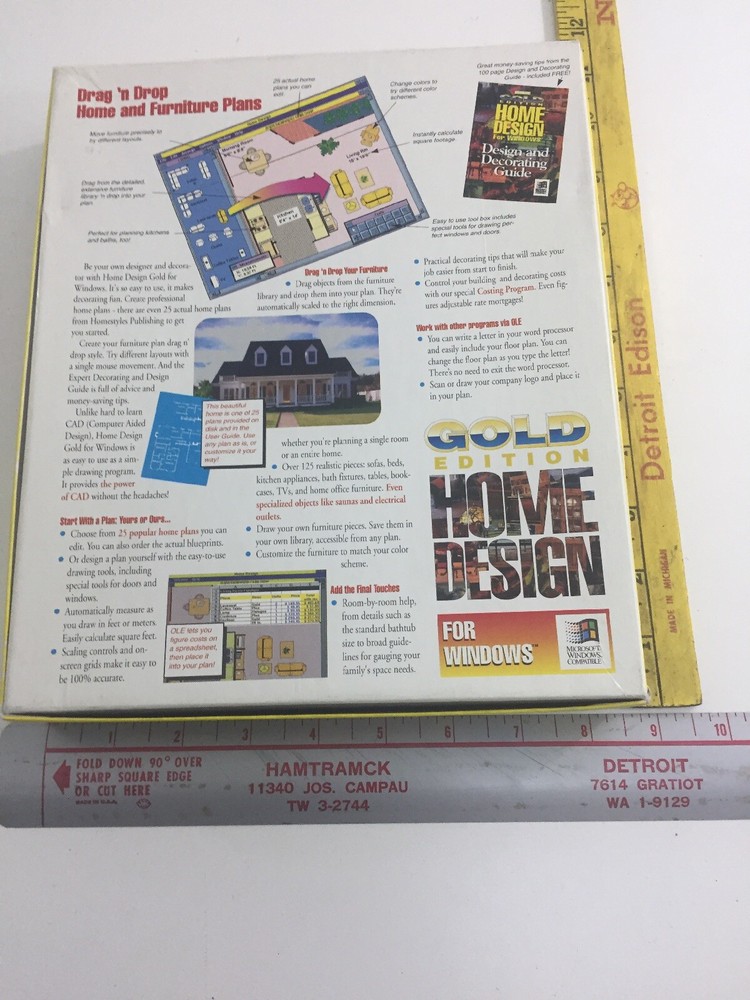 Gold Edition Home Design (1993, CD-ROM, Computer Software)
