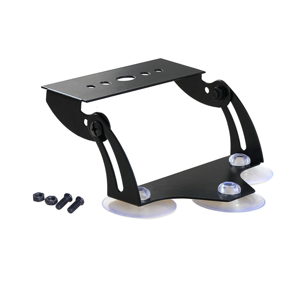 Adjustable Mount Bracket w/ Suction Cups For LED Emergency Strobe Light Bar