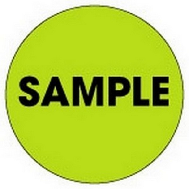 2" Diameter Sample Circle Labels (500 per Roll)