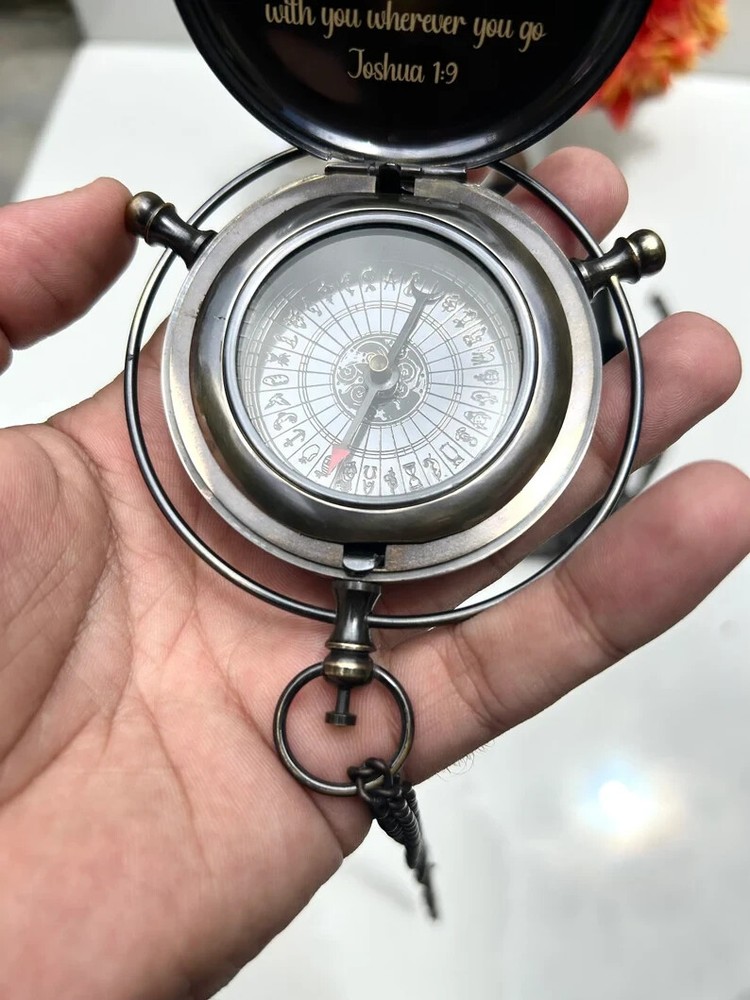 Antique Golden Compass 'Original' Alethiometer Symbol reader Truth