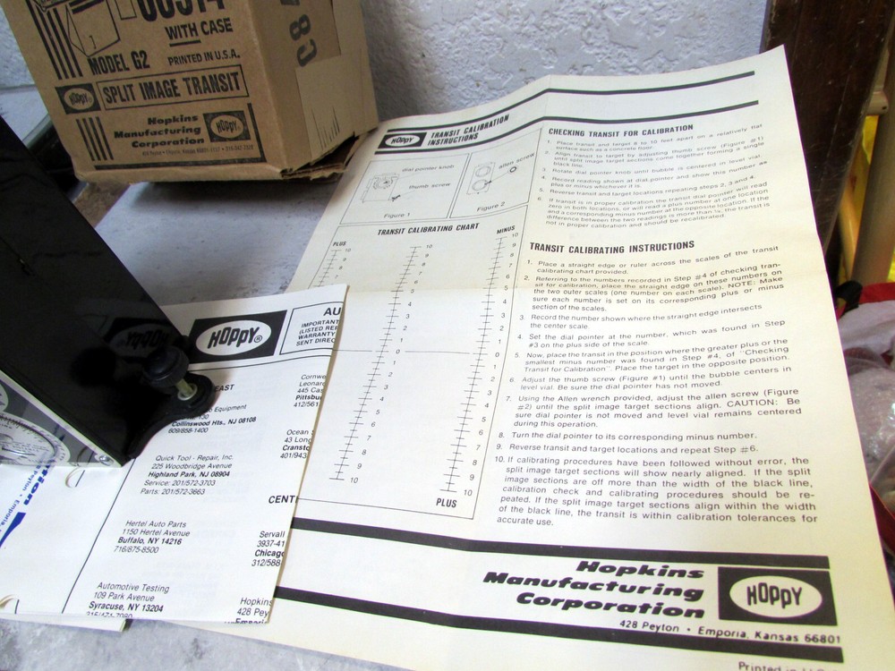 Vintage Hoppy camera Split image transit 00414 w/ box & paperwork, untested