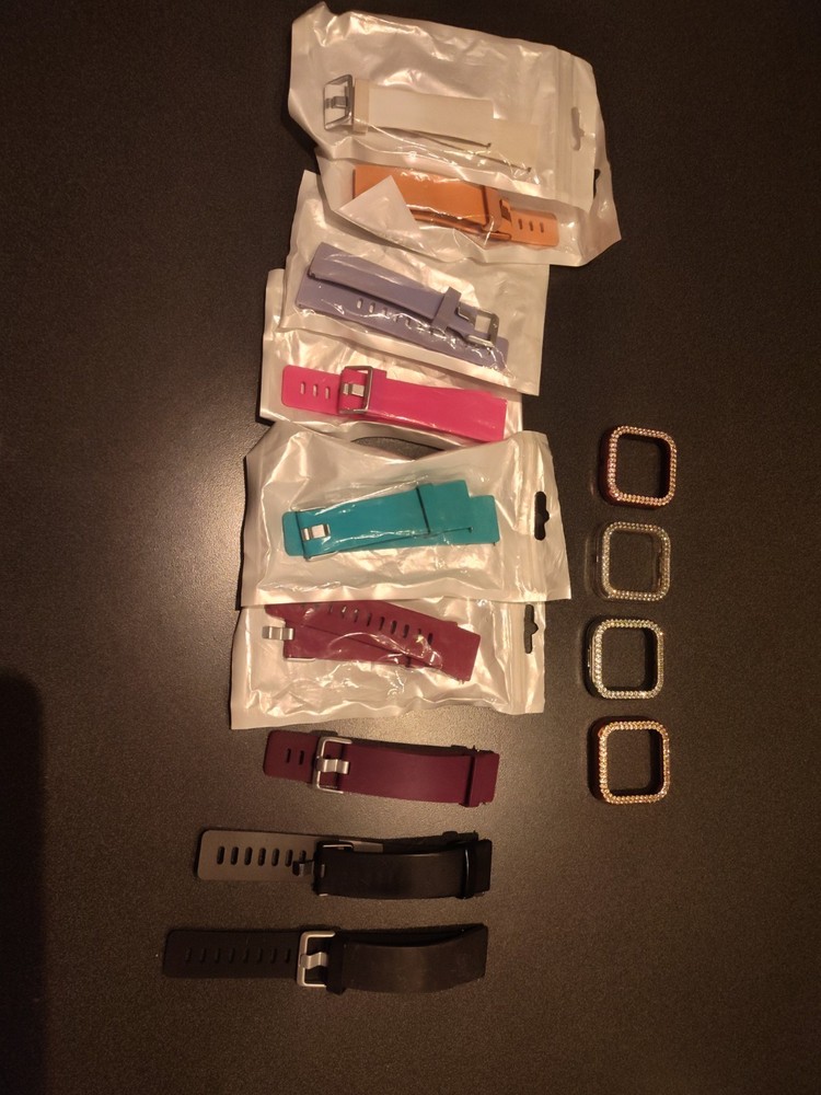 Fitbit Versa/Versa 2 Replacement Bands & Protective Covers Set, Multicolor, 13pc