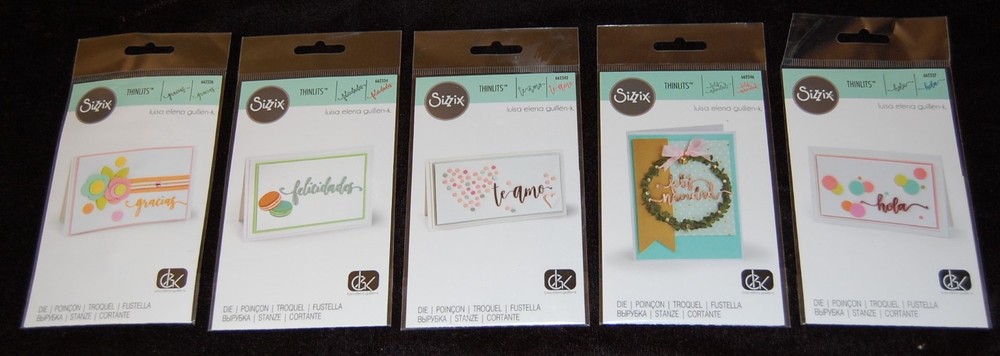 Sizzix Thinlits Framelits Die Cutting Stamps Embossing Lot of 22 Pkgs New #D2