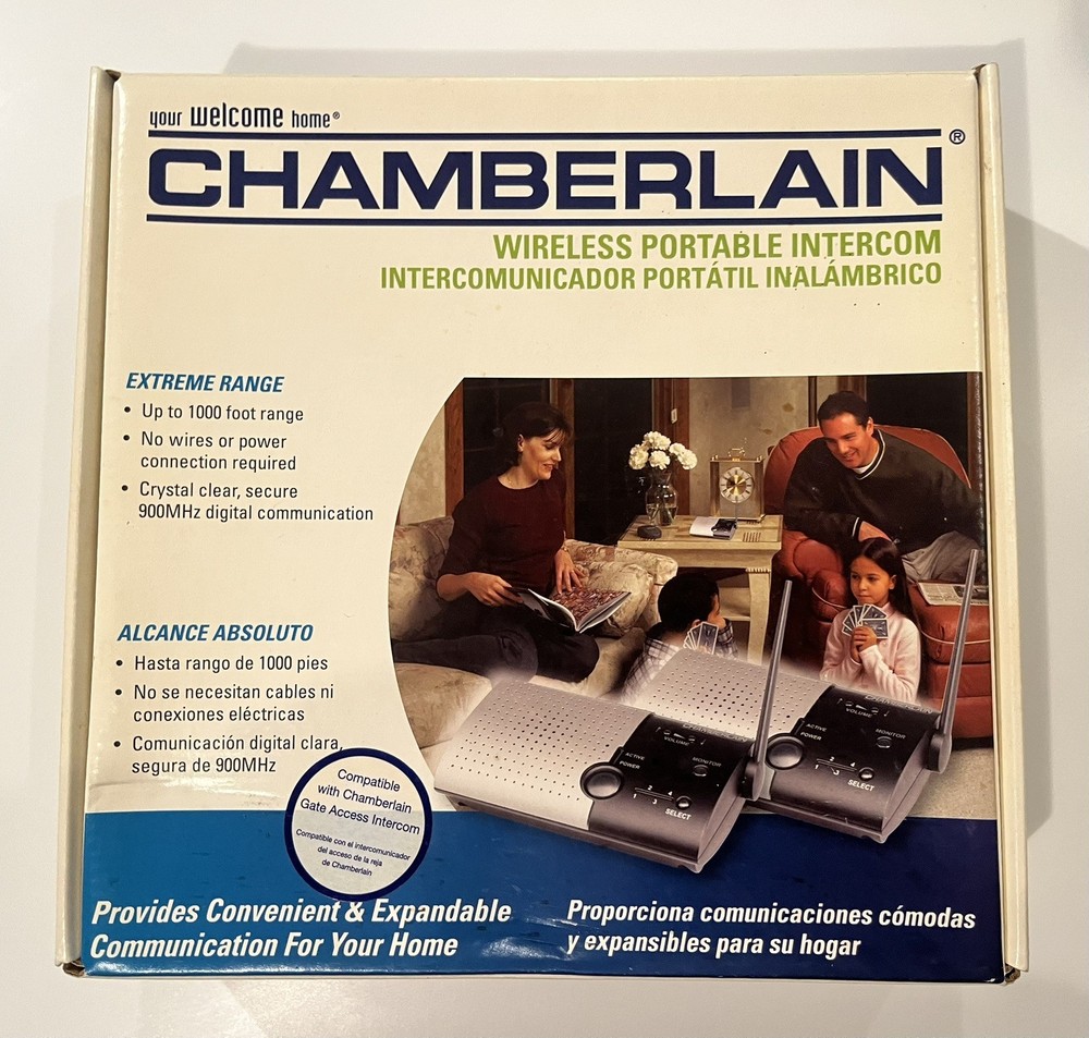 2 Chamberlain Wireless Portable Intercoms Communication Intercom Home LSIA LSIS