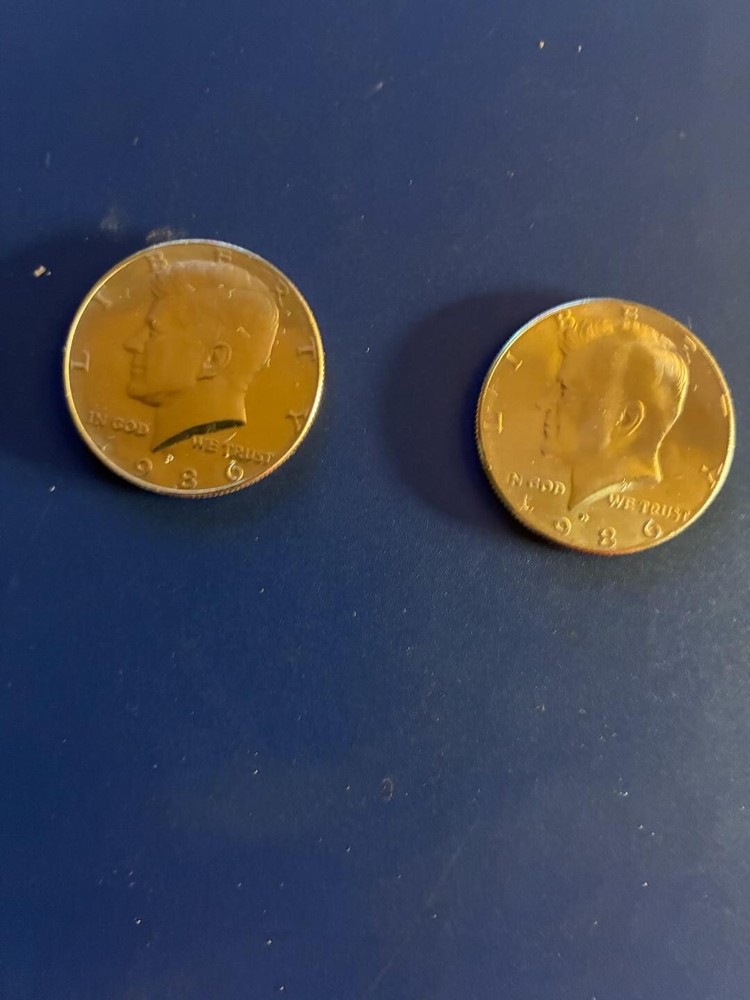 1986 P+D KENNEDY HALF UNCIRCULATED FROM MINT SETS