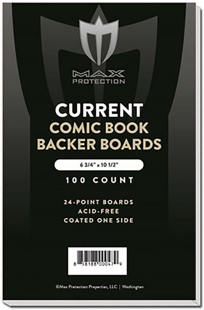 Current Size Comic Book Boards - Precision Cut, 24 Point Solid Bleached Sulfate,