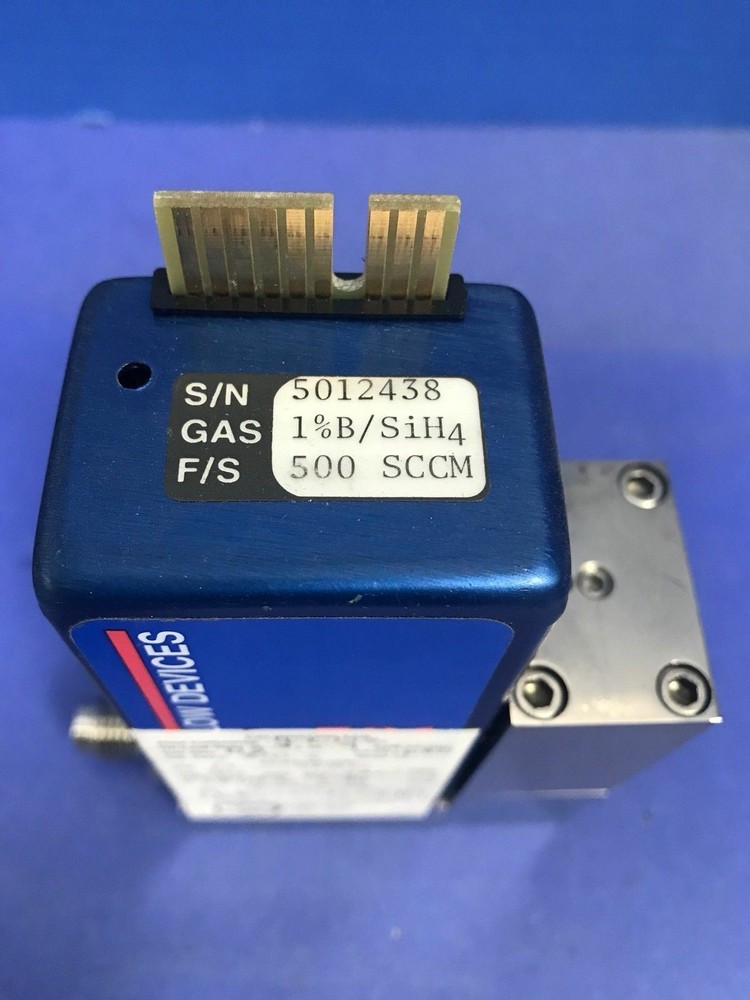 Precision Flow Devices 501 Mass Flow Controller MFC, 1%B/SiH4, 500 SCCM, Used
