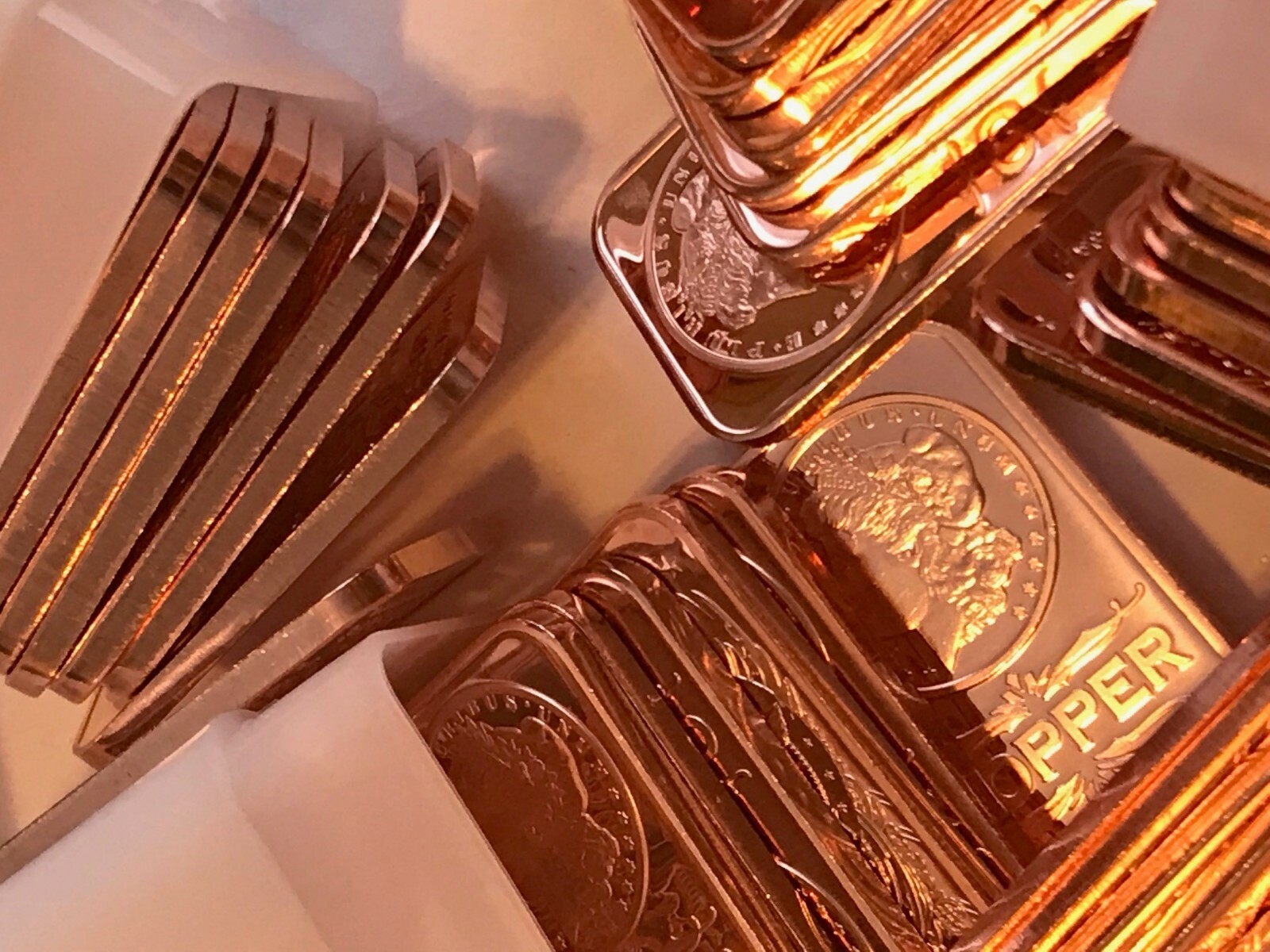 Morgan Dollar Bar 20-PACK Of Copper Bars 1 ounce each, 20 Bars, by REEDERSONG