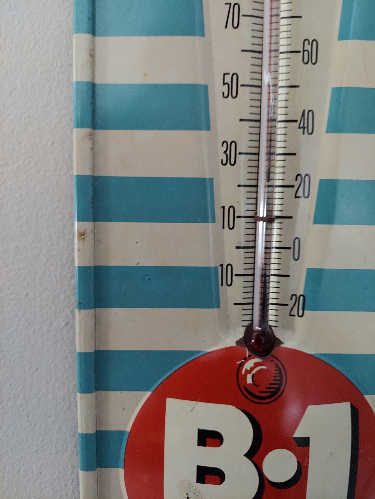 Original B1 Lemon Lime Tin Advertising Thermometer