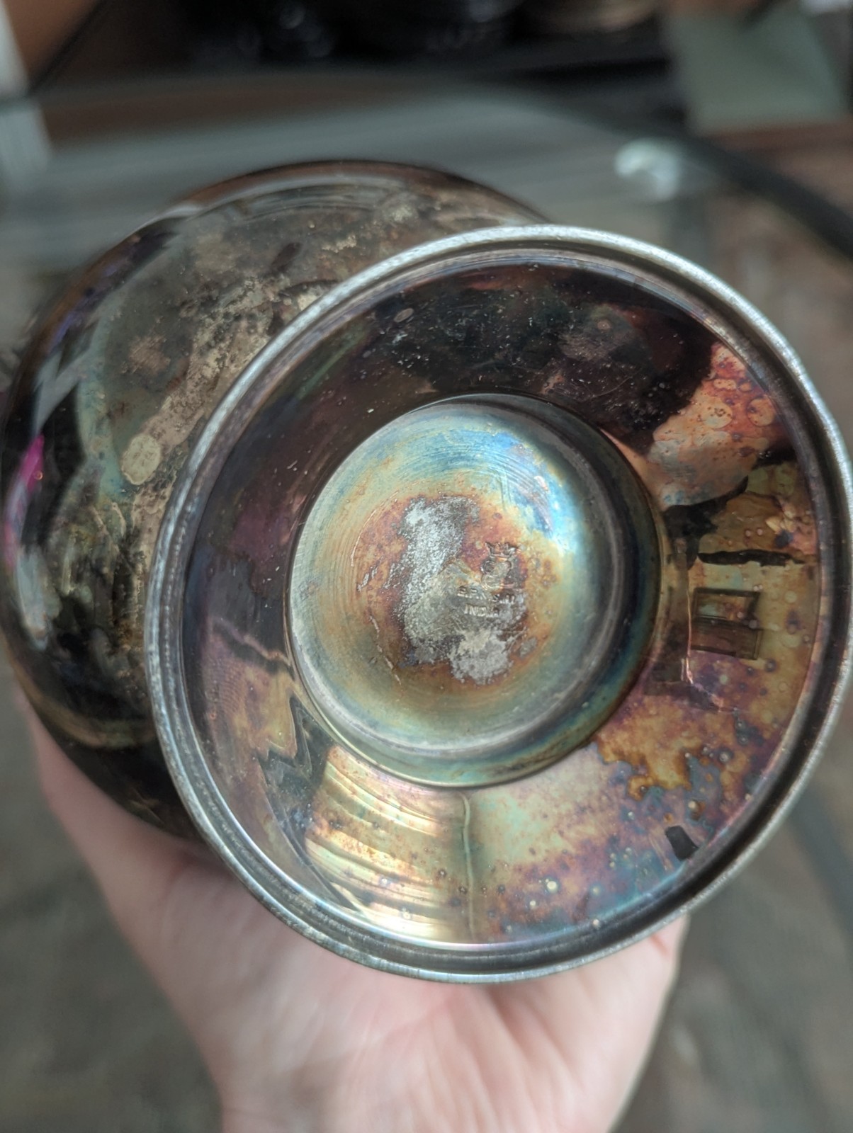 Antique Meriden Britannia Silverplate Buscuit Bucket India Pattern Victorian EPN