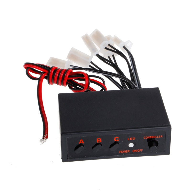 6 Ways LED Strobe Flash Light Lamp Emergency Flashing Controller Box for DC 12V