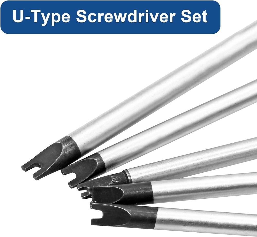 5 Pcs Magnetic Spanner Screwdriver Set, U-Type 5pcs U-shaped screwdriver