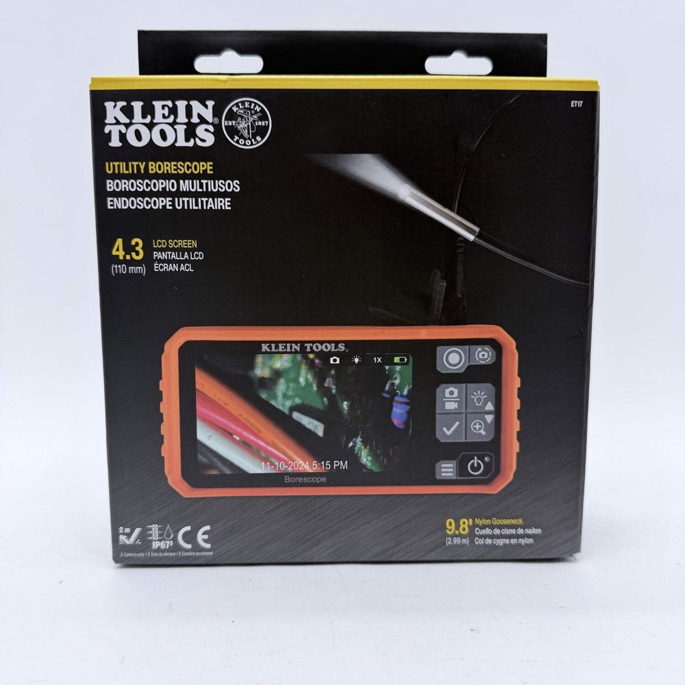 New Klein Tools ET17 Utility Borescope