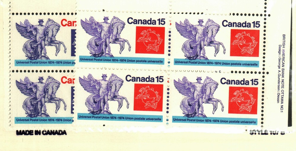 Canada #448-9  MNH Blocks (8 stamps)