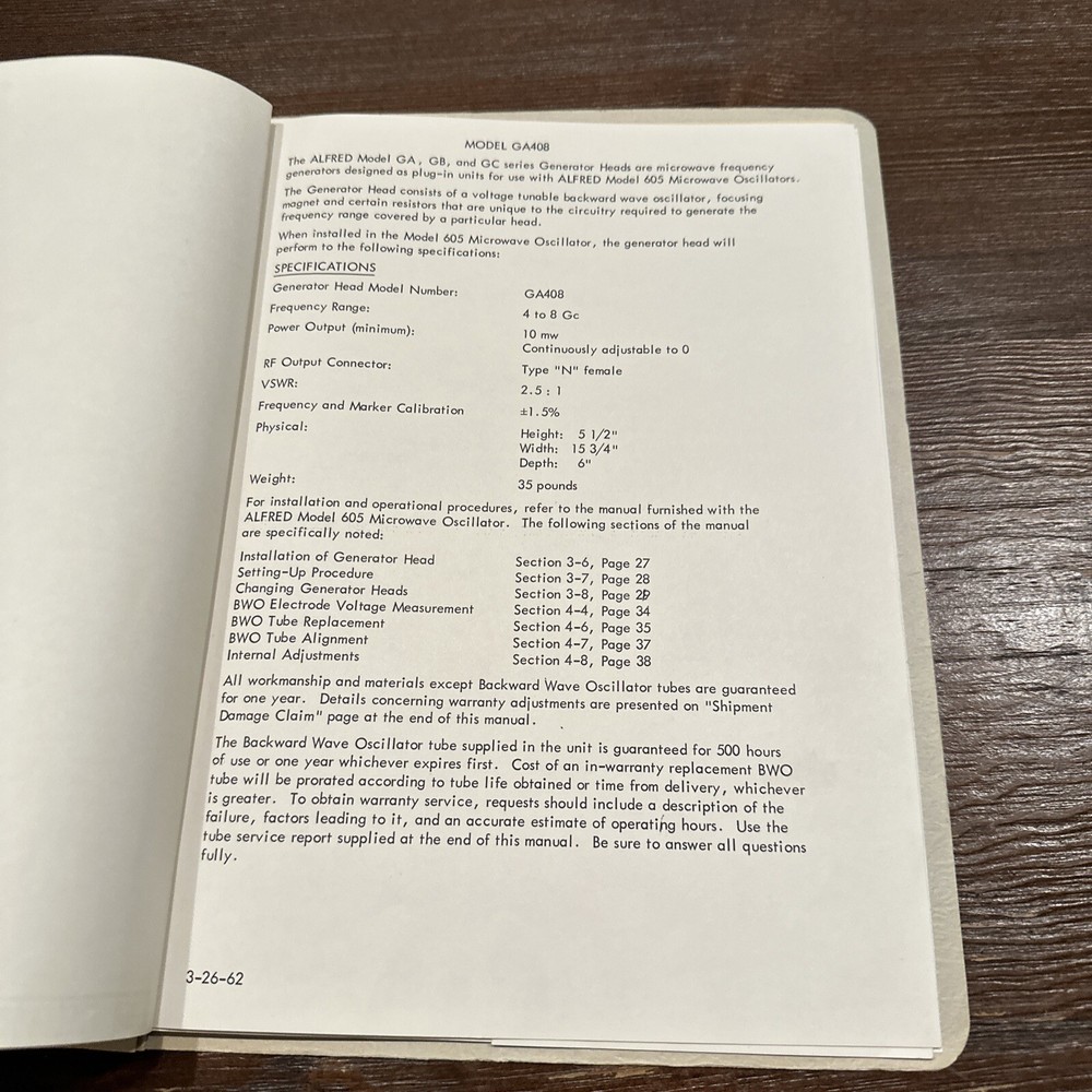 Alfred Electronics GA408 Generator Head - Used