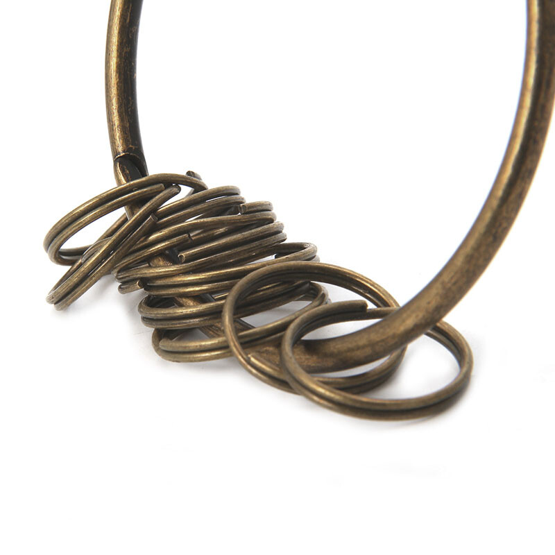 Keyring Keychain Clips Hook Clasps Big for Key Ring Split DIY Bronze Oversize Ne