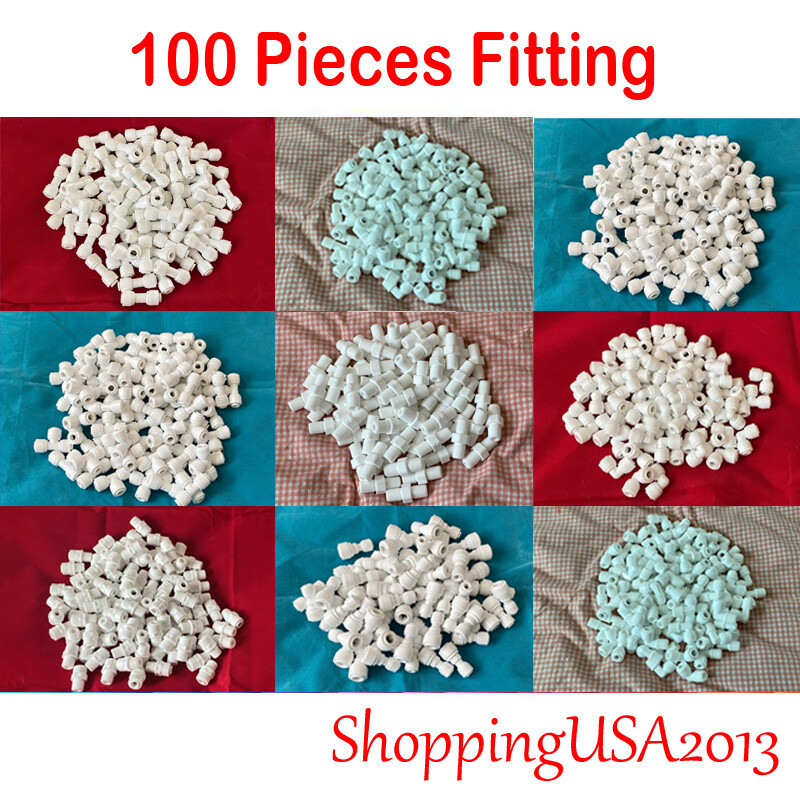 100 Pc Water Filter Connector Fitting Quick Connect Thread Push In 1/4" 3/8" BSP