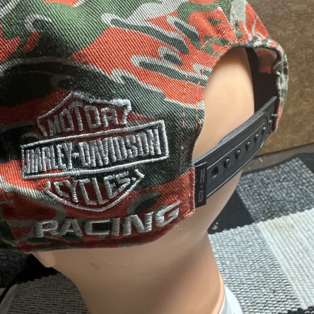 Harley Davidson Camo Adjustable Snapback Cap Mens 97601-24VM