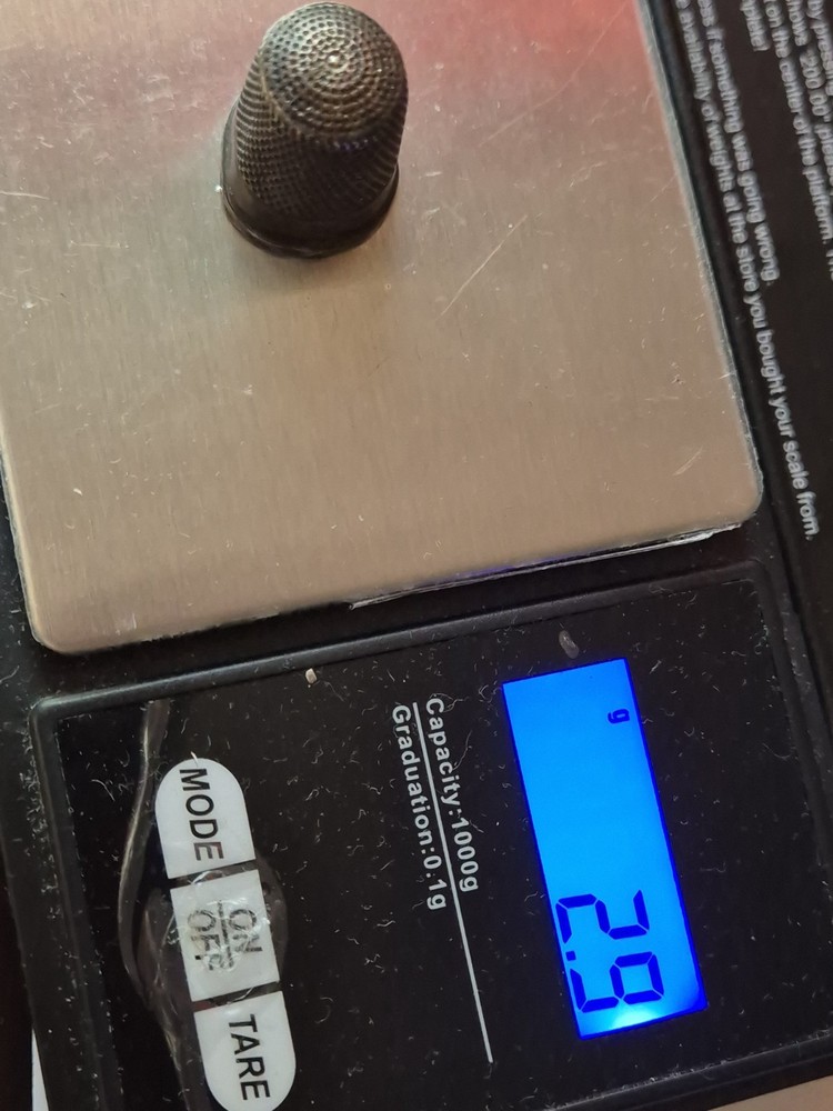 Antique Silver Thimble Hallmarked