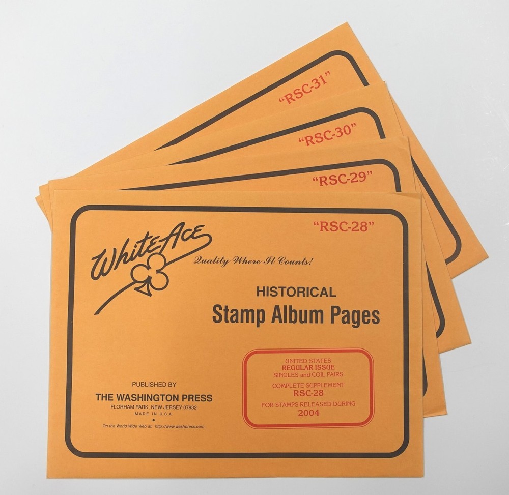 WHITE ACE US Regular Issue Singles & Coil Pairs Album Supplement RSC-28,29,30,31