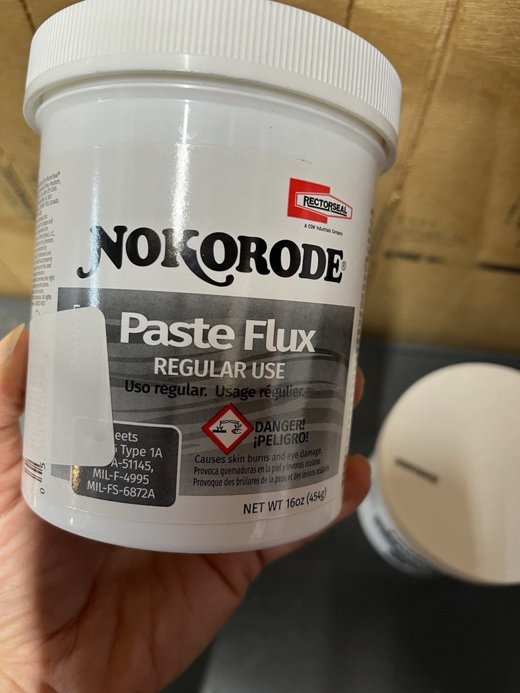 3x 14030 Nokorode Solder Paste 1 Lb Brown