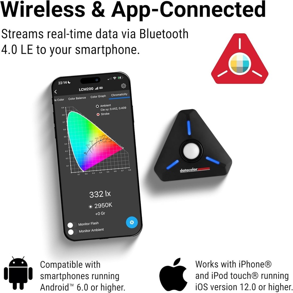 Multi-Functional LightColor Meter - Wireless App Integration for Filmmakers