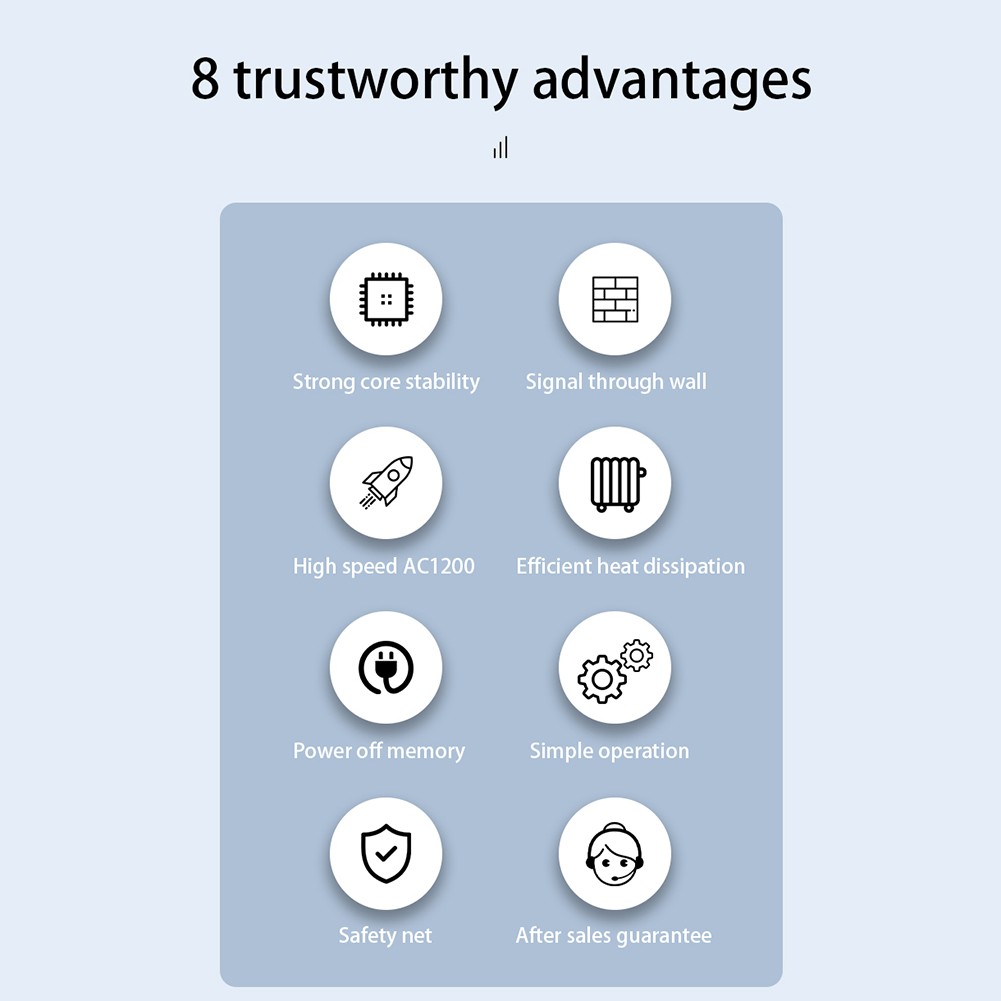 Signal Extender 5G High-Speed Expansion 6 External Antenna WiFi Booster Signal