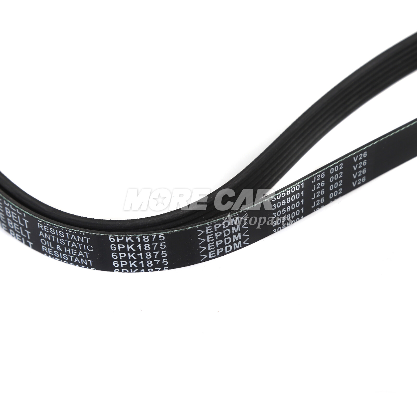 EPDM Serpentine Belt 6PK1875 for 03-08 Toyota Matrix Corolla Celica 1.8L l4 GAS