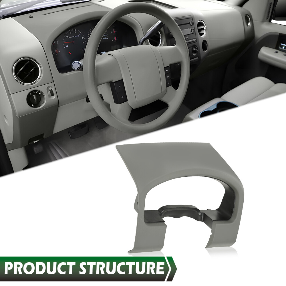 Instrument Cluster Speedometer Dash Bezel Trim Gray Fit For 04-08 Ford F-150