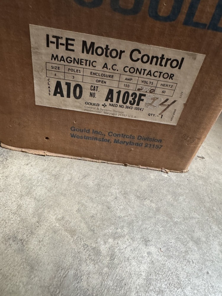 A102F ITE AC CONTACTOR