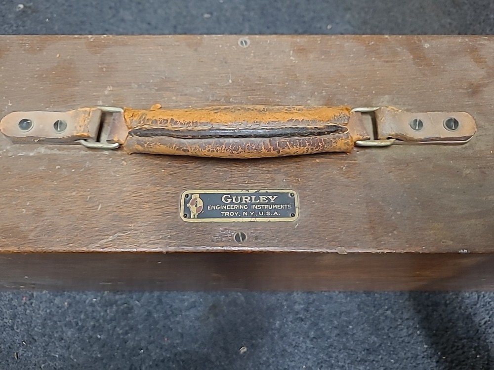 Antique Gurley Engineering Wood Instrument Box