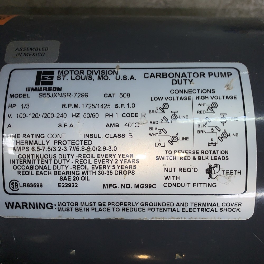 Emerson Carbonator with Procon Pump 130 psi