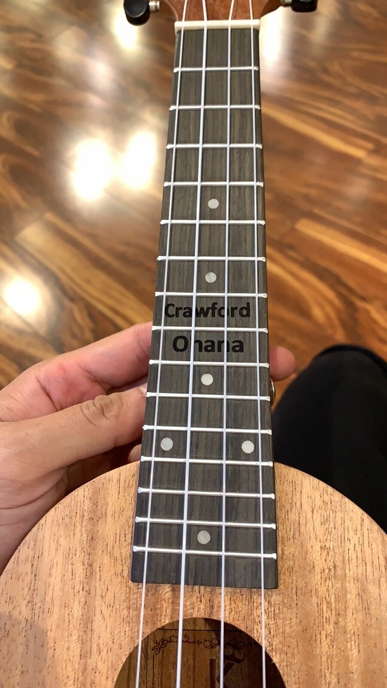 Ukulele Engraving service Personalization with purchase