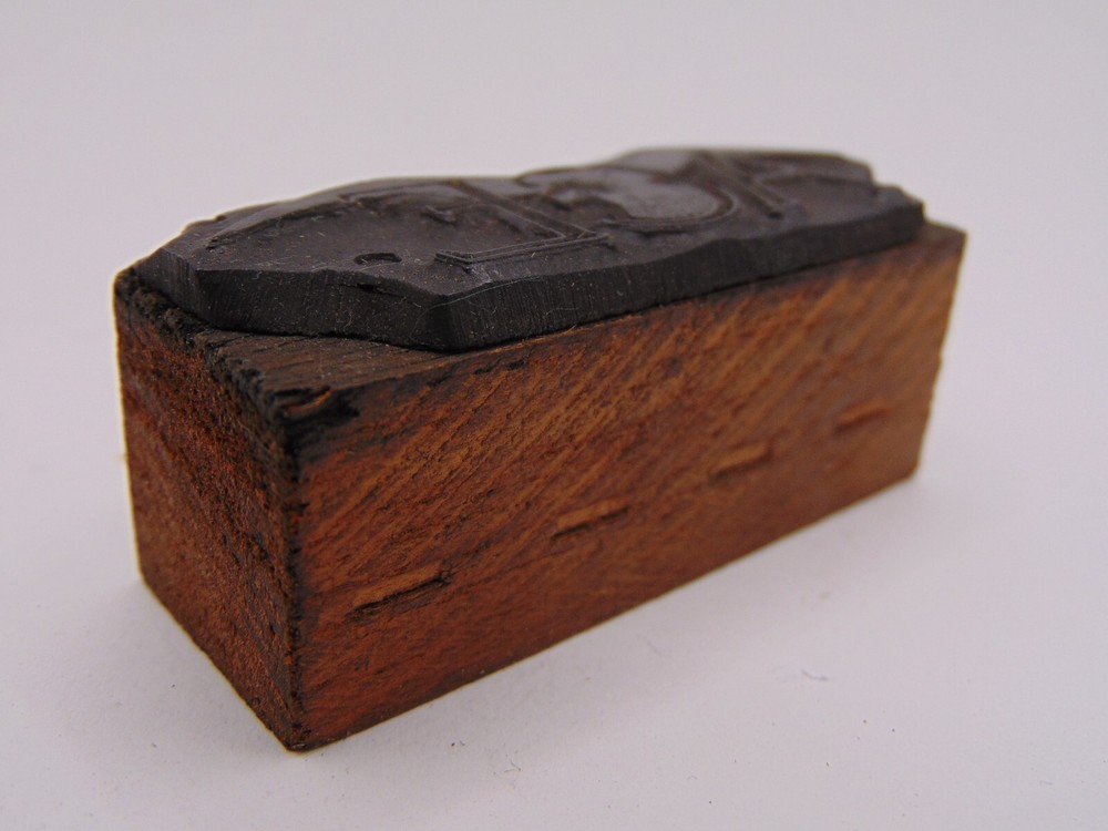 Vintage Printing Letterpress Printers Block Eagle Ace PLASTIC PRINT SURFACE