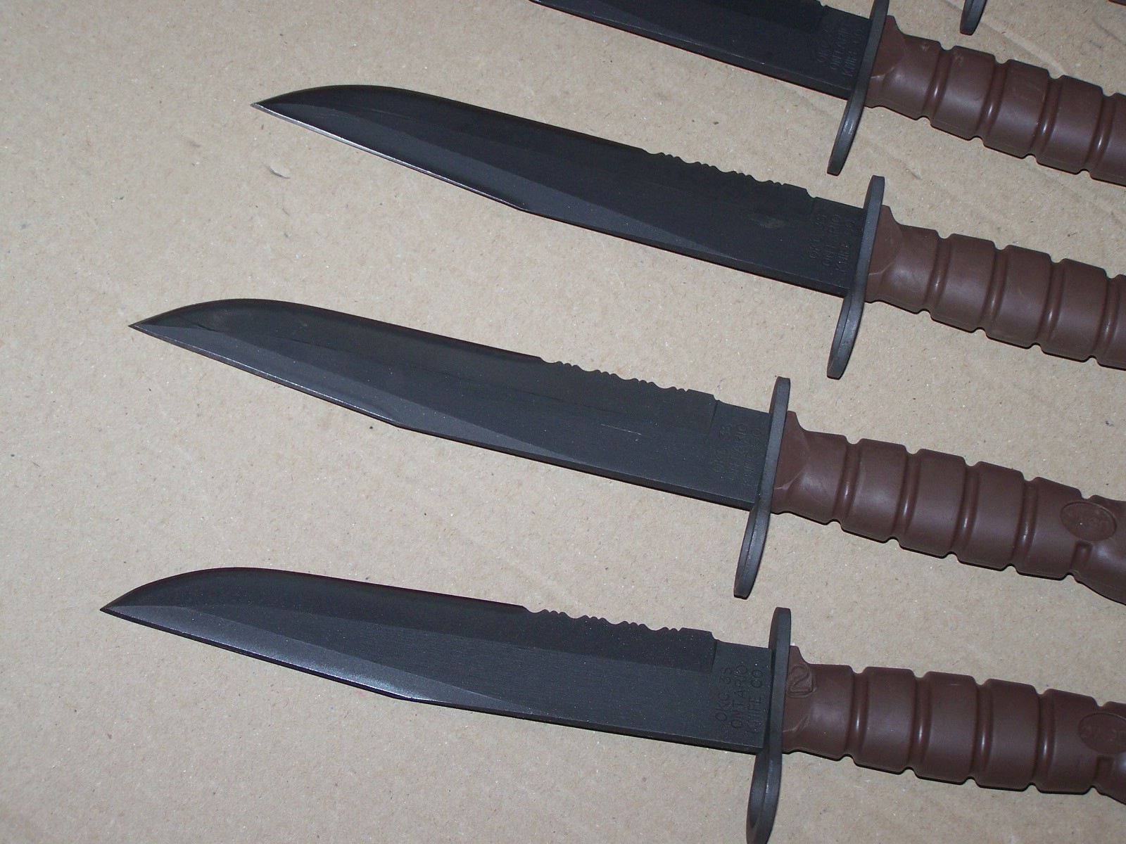 Vintage OKC3S Knife Marine Corps USMC Bayont & No Scabbard Ontario OKC-3S