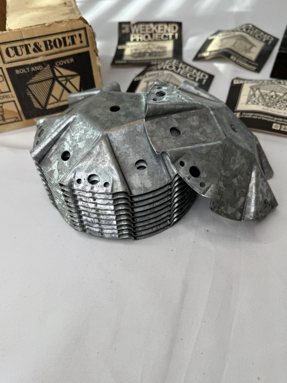 Star Plate Building System 11 Pc Set NOS 1982 Gazebo Pergola Connectors