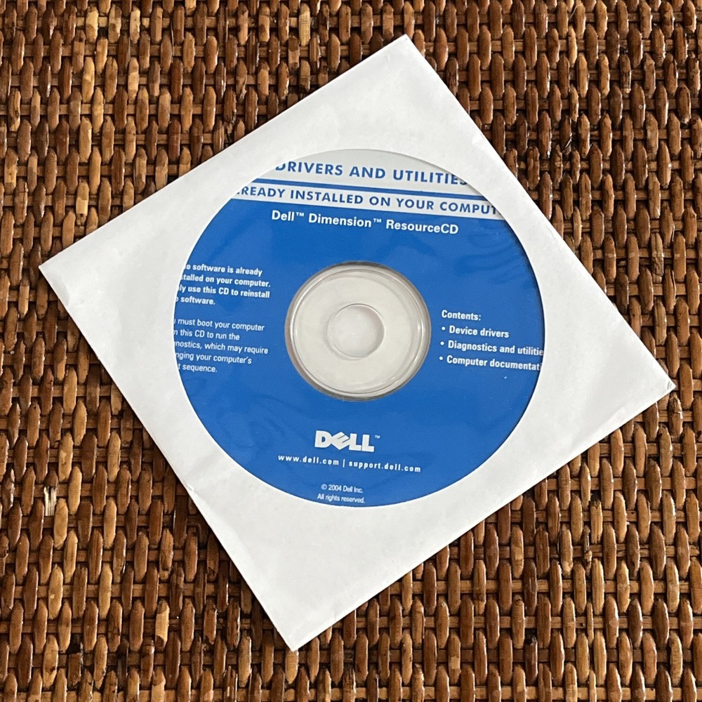Dell Tools CD - Drivers and Utilities -  Dell Dimension ResourceCD - June 2004