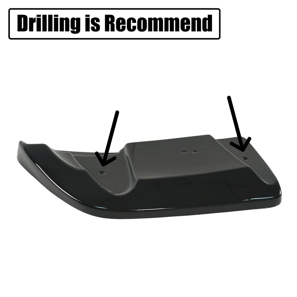 2PCS Rear Bumper Diffuser for Corvette C6 2005-2013 ABS Glossy Black