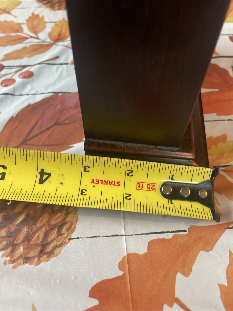 NICE BROWN BRONZE COLORED DESK/MANTEL CLOCK - TESTED