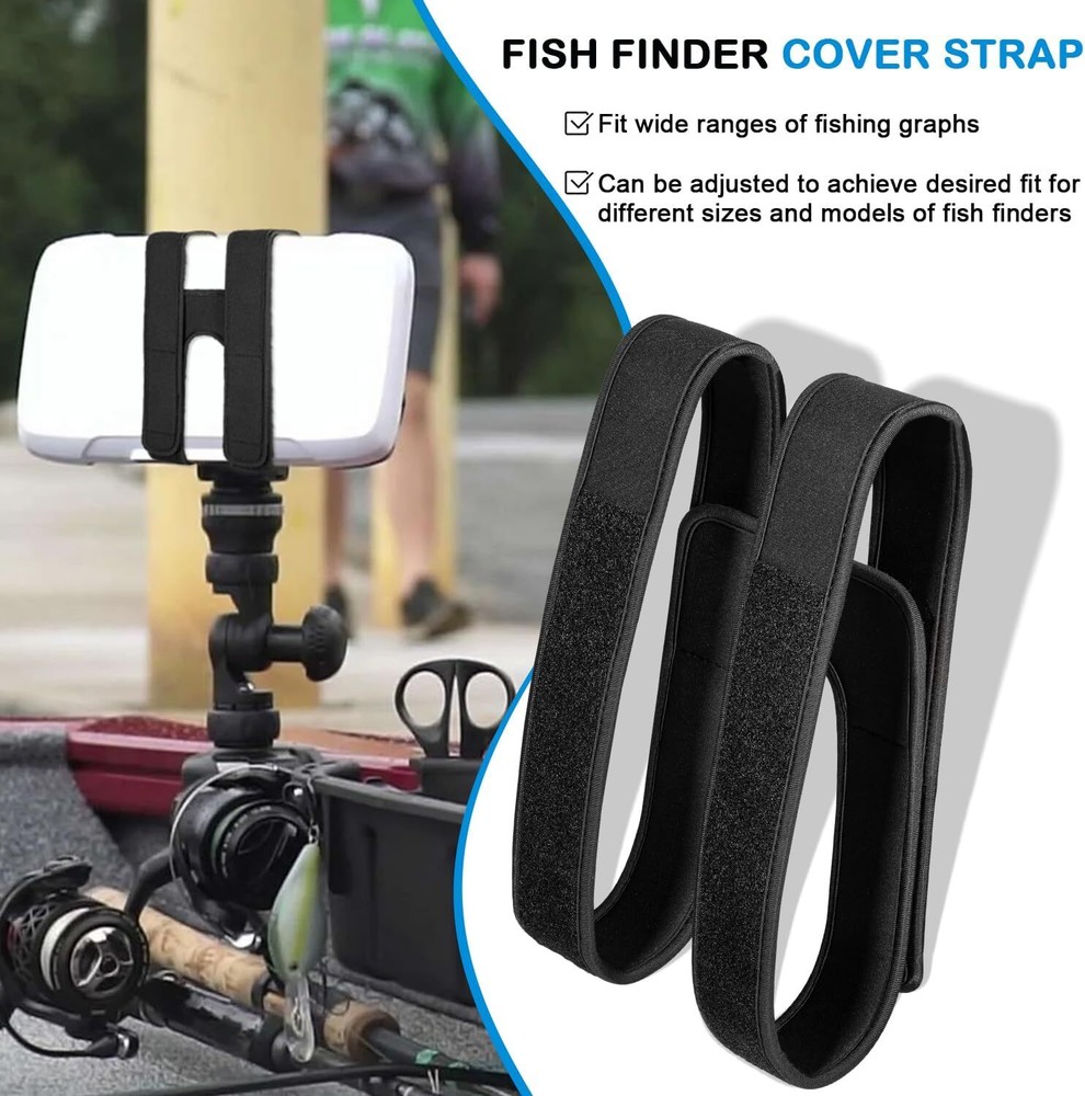 Fish Finder Cover Strap Stabilize Screen Protector for Securing Graph Cover