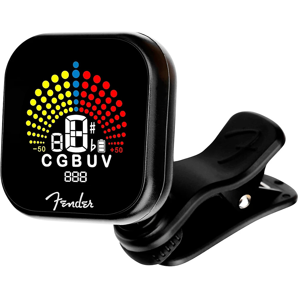 Fender Flash 2.0 Pro Rechargeable Tuner 4-Pack Black