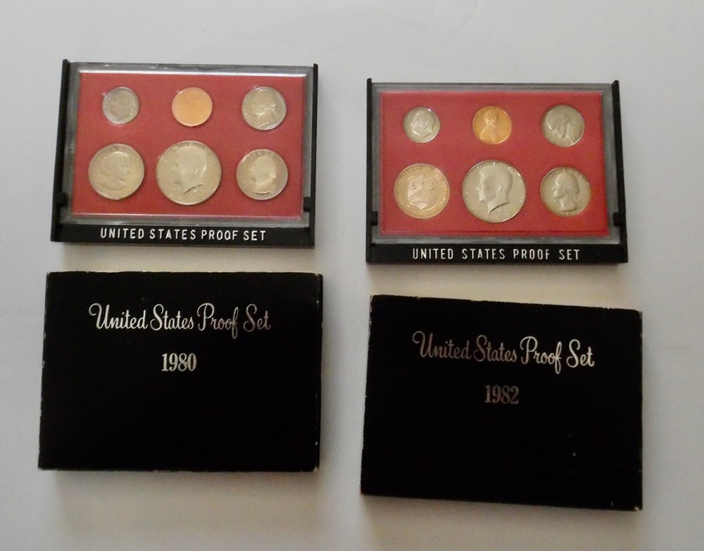 1980 & 1982 United States Proof Sets