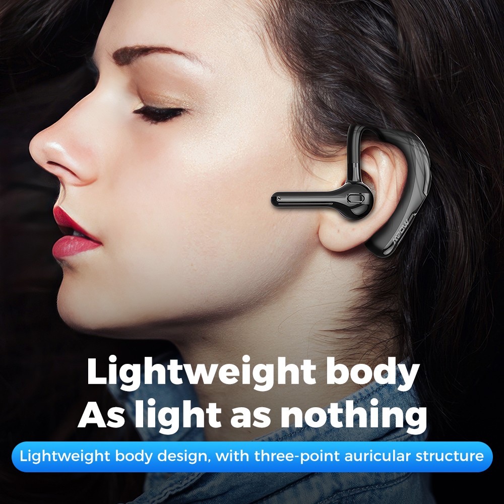 Mpow Single-Ear Office Trucker Bluetooth Headset Noise Cancelling Wireless