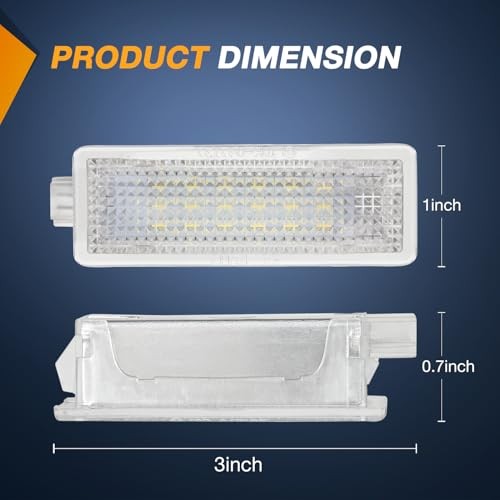 2PCS LED Interior Door Panel Light Courtesy Warning for BMW 2004-2012 White